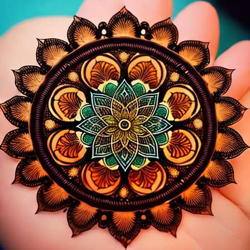 Mandala Turtle Henna Midjourney Image Prompt - Create Your Own Zen Art - Socialdraft
