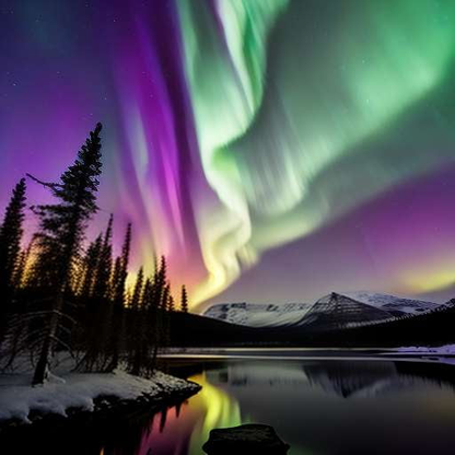 Northern Lights Midjourney Image Prompt: Create Stunning Aurora Borealis Artwork - Socialdraft
