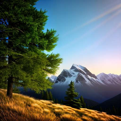 "Summit Scenery" Custom Midjourney Prompt for Mountain Landscape Art - Socialdraft