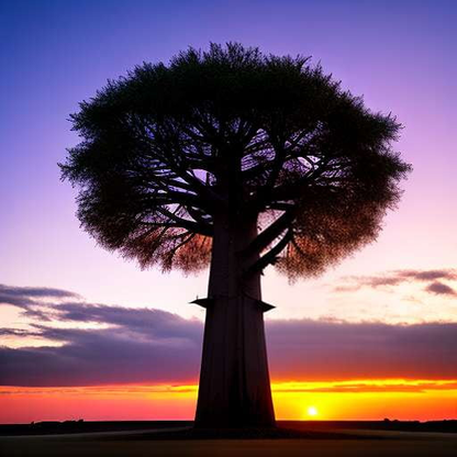 Baobab Sunset Midjourney Prompt - Unique Customizable Image Creation Tool - Socialdraft