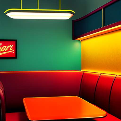 Retro Diner Foodie Feast Midjourney Prompt - Customizable 50s-style Restaurant Image Generator - Socialdraft