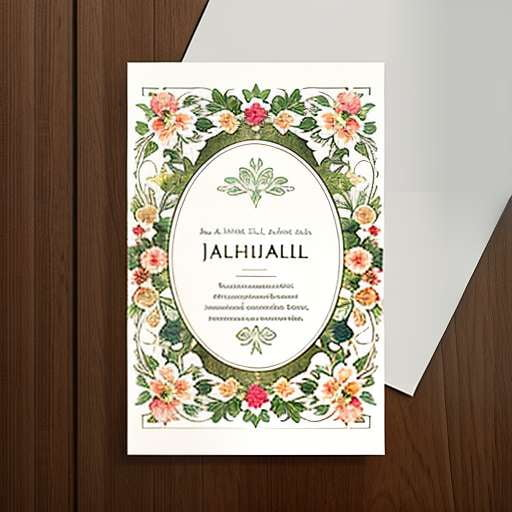 Earthy Floral Midjourney Appointment Cards- Customizable and Unique Designs - Socialdraft