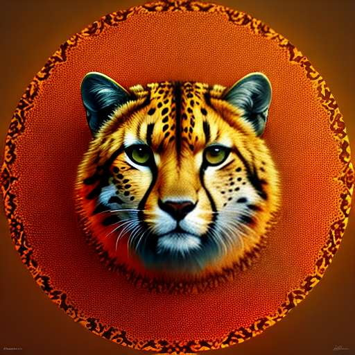 Cheetah Feather Mandala Midjourney Prompt - Socialdraft
