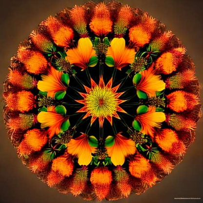 Autumn Harvest Mandala Midjourney Prompt for Unique Custom Art Creation - Socialdraft