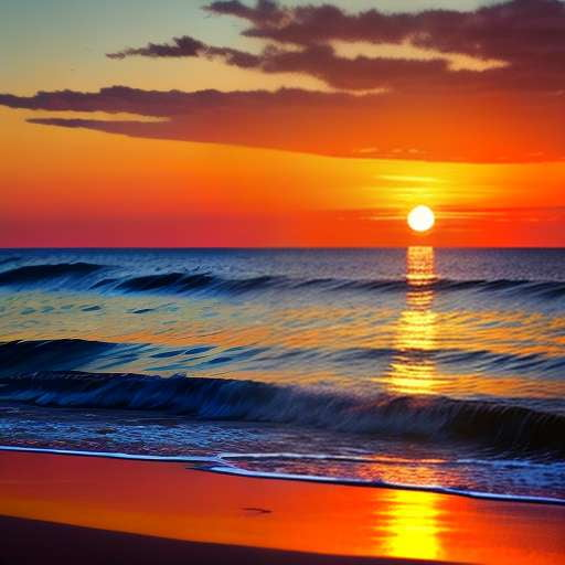 Seaside Sunset Midjourney Prompt: Create Your Own Beach Masterpiece - Socialdraft