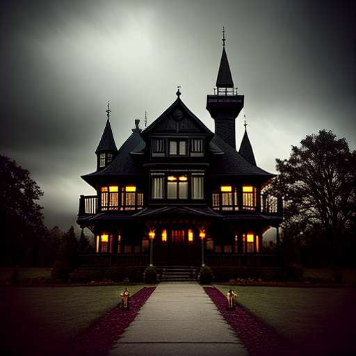 Gothic Mansion Midjourney Image Prompt for Customization - Socialdraft