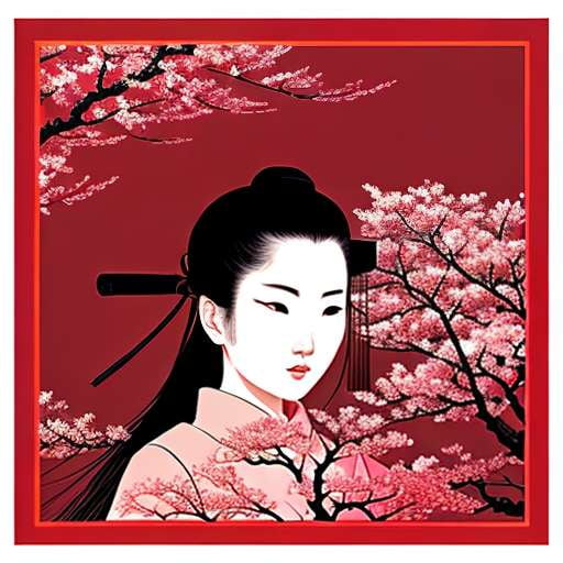 Samurai Cherry Blossom Midjourney Prompt - Socialdraft