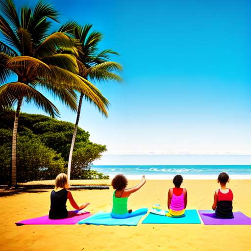 Beach Yoga Midjourney Prompt: Create Your Own Zen Beachscape - Socialdraft