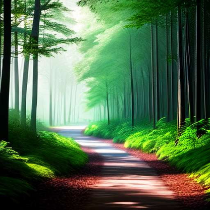 Enchanting Forest Journey Midjourney Prompt - Unique Customizable Image Creation for DIY Art Projects - Socialdraft