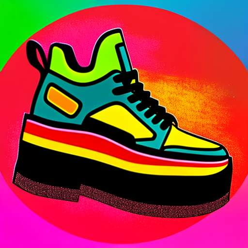 Skate Shoe Illustration Midjourney Generator - Socialdraft