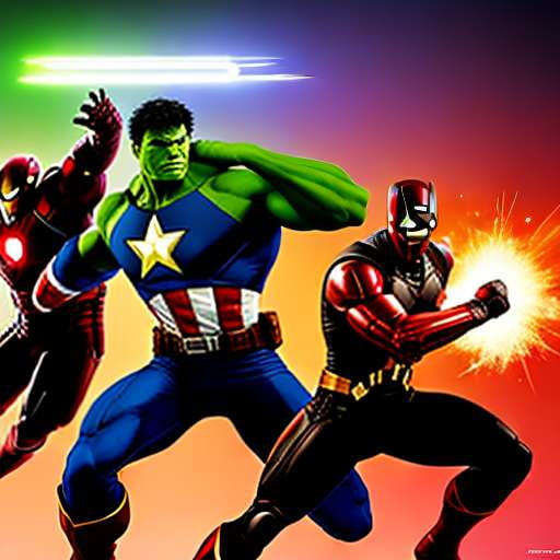 Midjourney Marvel Superhero Battle Scenery Generator - Socialdraft