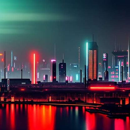 Dystopian Cyber Cityscape Image Creation Prompt - Socialdraft