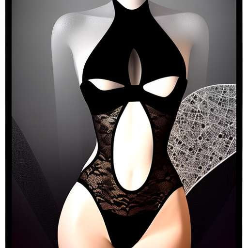 "Black Lace" Midjourney Lingerie Prompt for Custom Image Creation - Socialdraft