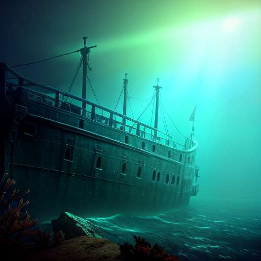 Underwater Shipwreck Midjourney Prompt - Customizable Text-to-Image Inspiration for Art and Design Projects - Socialdraft