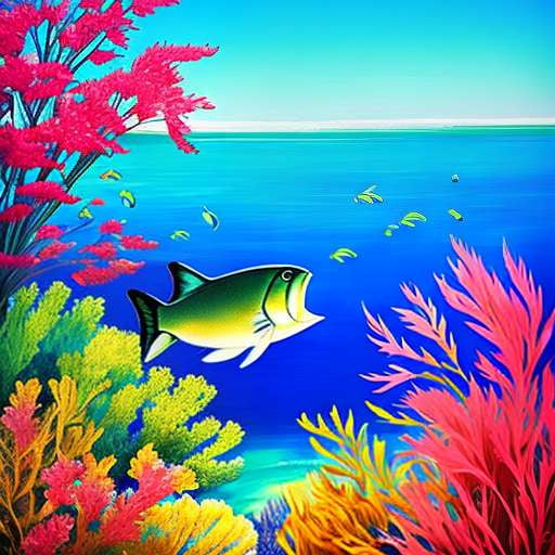 Paloma Seaside Blue Custom Marine Life Midjourney Prompt - Text-to-Image AI Tool for Custom Marine Art Creation - Socialdraft