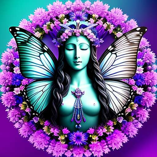 Butterfly Goddess Midjourney Prompt - Create your own Goddess Inspired Art - Socialdraft