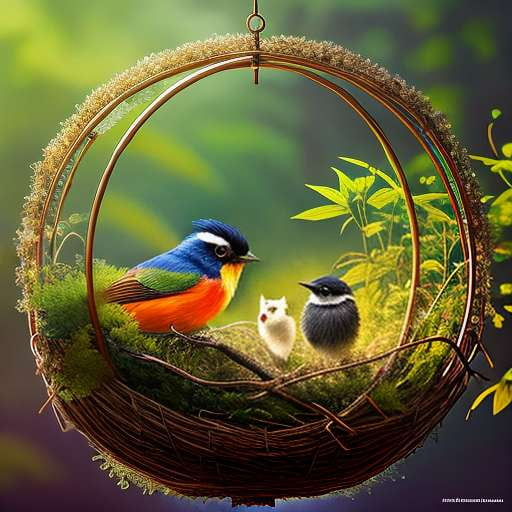 Animal-Inspired Bird's Nest Letter Midjourney Prompt - Socialdraft