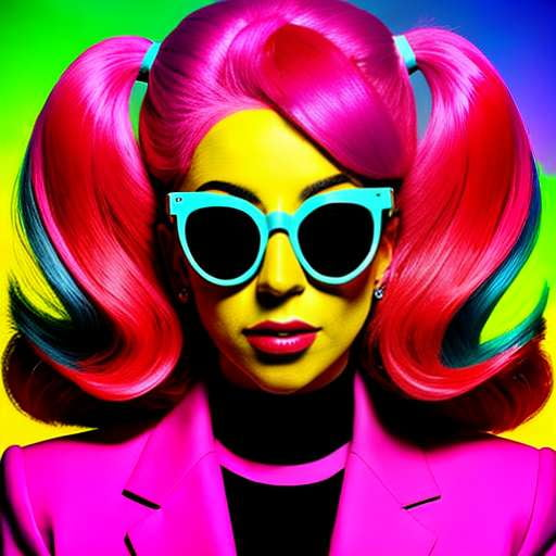 Gaga Warhol Style Portraits - Midjourney Prompt for Custom Creations - Socialdraft