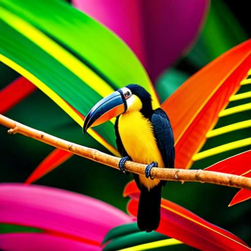Rainbow Jungle Animal Midjourney Prompts - Customizable Text-to-Image Artistic Creations - Socialdraft