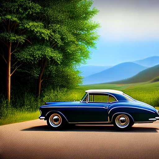 Classic Car Portrait Midjourney Prompt - Customizable Vintage Automotive Art - Socialdraft