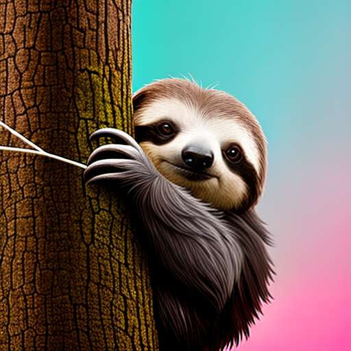 Sloth and Marshmallows Midjourney Prompt - Socialdraft