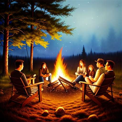 Campfire Midjourney Image Prompt – Create Your Own Stunning Fire Scene - Socialdraft