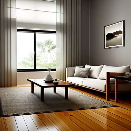 Japanese Zen Living Room Midjourney Prompt - Text-to-Image Creation - Socialdraft