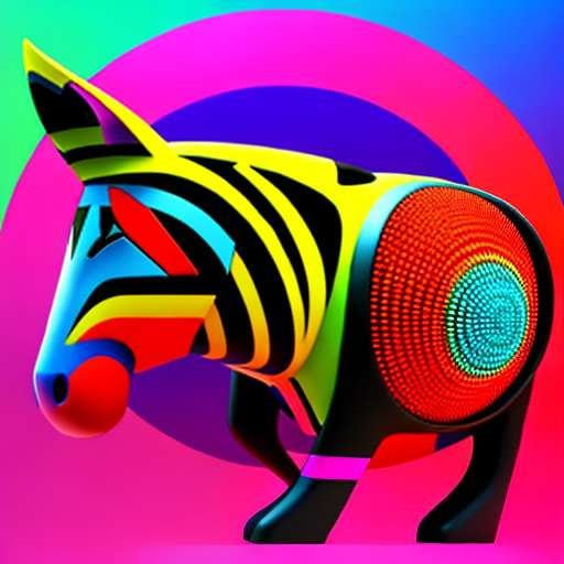 Electric Zebra Midjourney Prompt - Customizable Graphic Design Inspiration - Socialdraft