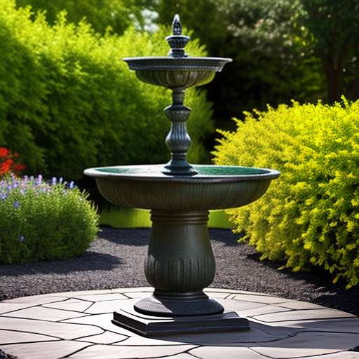 Solar Urn Fountain with Cascading Bowls Midjourney Prompt - Socialdraft