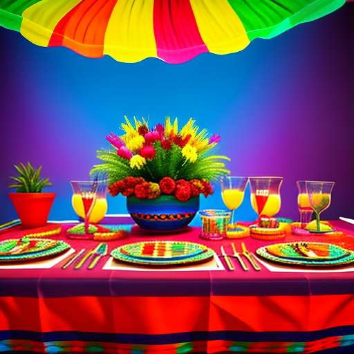 Mexican Fiesta Grazing Table Midjourney Prompts - Socialdraft