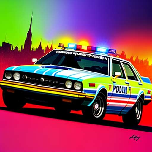 Police Car Midjourney Prompt - Create Your Own Unique Cop Car Image - Socialdraft