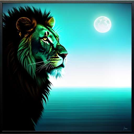 "Customizable Midjourney Lion in Water Prompt for Image Generation" - Socialdraft