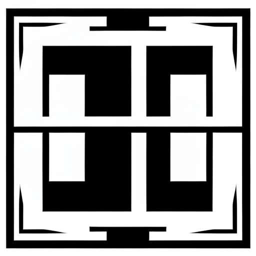Black and White Art Gallery Logo Midjourney Prompt - Socialdraft