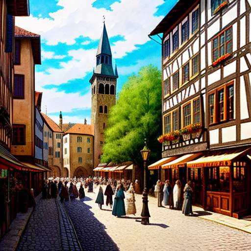 Medieval Townscape Midjourney Prompt: Create Your Own Custom Medieval Townscape image - Socialdraft