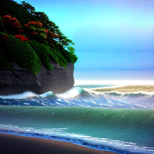 "Ocean Glory" Midjourney Landscape Prompt - Unique Customizable Image Generator - Socialdraft