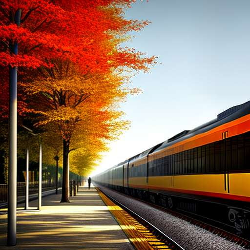 Fall Train Station Midjourney Prompt - Customizable Text to Image Creation - Socialdraft
