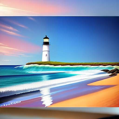 Beach Lighthouse Midjourney: Create Your Own Coastal Masterpiece - Socialdraft