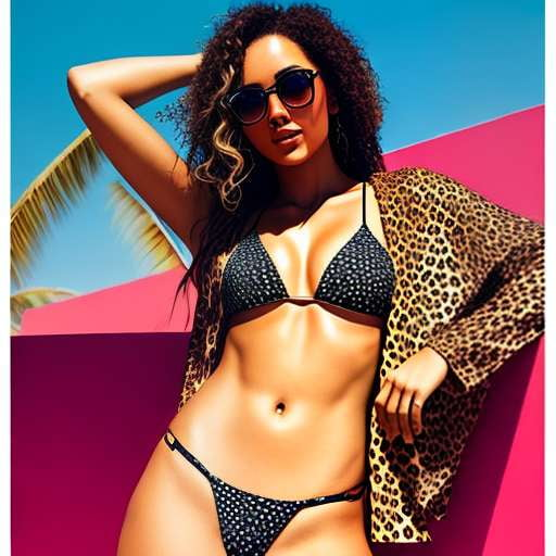 "Wildly Stylish Cheetah Print Swimwear - Create Your Own with Midjourney Prompt" - Socialdraft