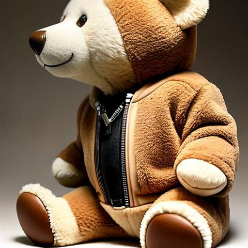 Customizable Teddy Bear Zip-Up Jacket Midjourney Prompt - Socialdraft