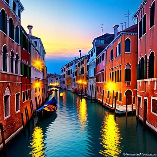 Midjourney Prompt: Venetian Canal Reflections - Socialdraft