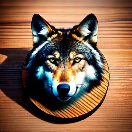 "Custom Midjourney Animal Portrait Coasters - Personalized Pet Photos on Cork Coasters" - Socialdraft