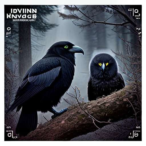 Odin's Raven Huginn and Muninn Midjourney Prompt - Socialdraft