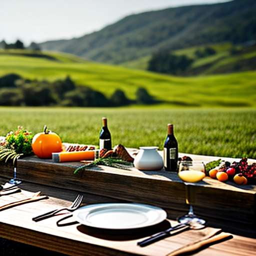 Farm to Table Grazing Table Midjourney Prompt: A mouth-watering visual guide to your next rustic feast - Socialdraft