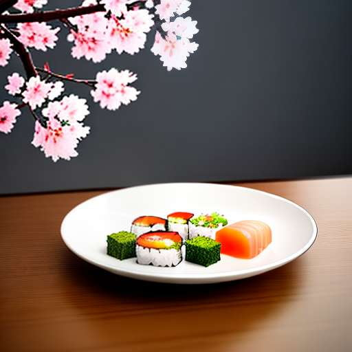 Cherry Blossom Sushi Platter Midjourney Prompt - Socialdraft