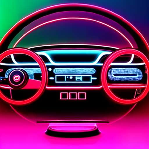 "Retrofuturistic Car Console" - Customizable Midjourney Prompt for Unique Auto Designs - Socialdraft