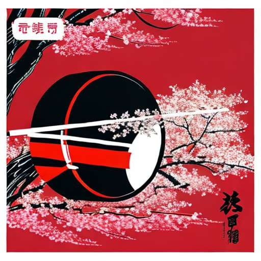Cherry Blossom Taiko Drummer Midjourney Prompt - Socialdraft