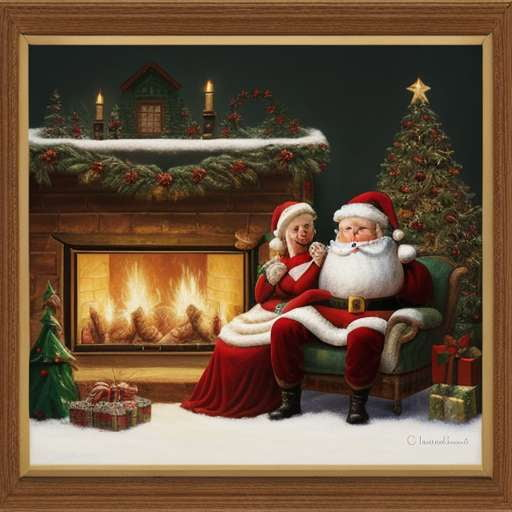 Midjourney Prompts for DIY- Mr and Mrs Claus Christmas Art - Socialdraft