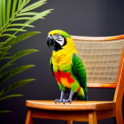 "Customize Your Parrot in Chair with Midjourney Prompt" - Socialdraft
