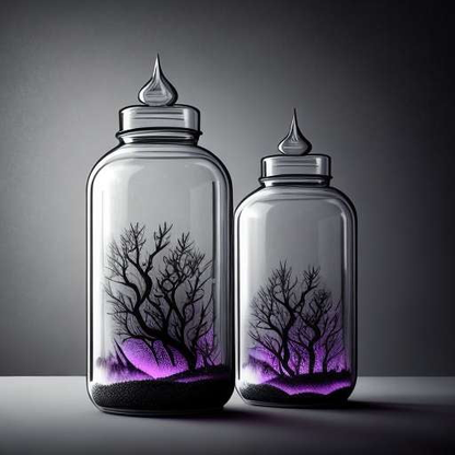 "Enchanted" Midjourney Glass Jars for DIY Magic Potions - Socialdraft
