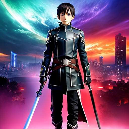 Kirito Dual Wielding Midjourney Prompt - Become the Hero of Sword Art Online - Socialdraft